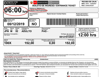 Cusco Tourist Ticket